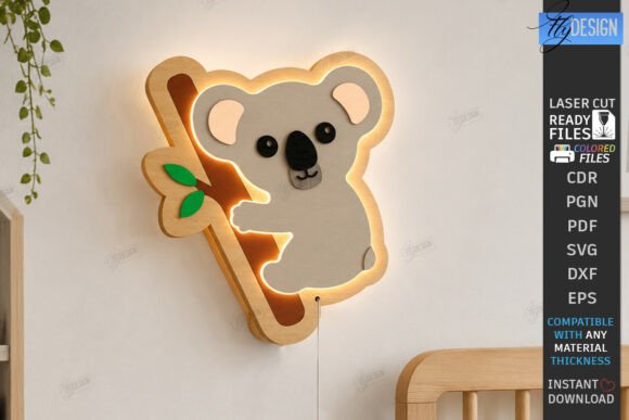 Download Kids Lamp Laser Cut | Animal Night Light - Premium Resources