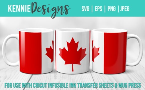 Download Canada Flag Mug SVG Template Infusible - Svg template Collection