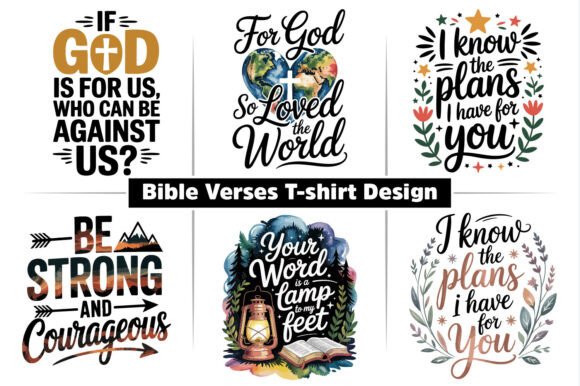 Download Bible Verses T-shirt Design SVG Template - Premium Resources