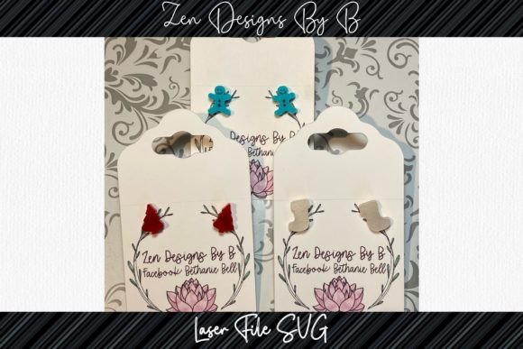 Download Christmas Stud Earring Laser SVG - Laser svg Collection