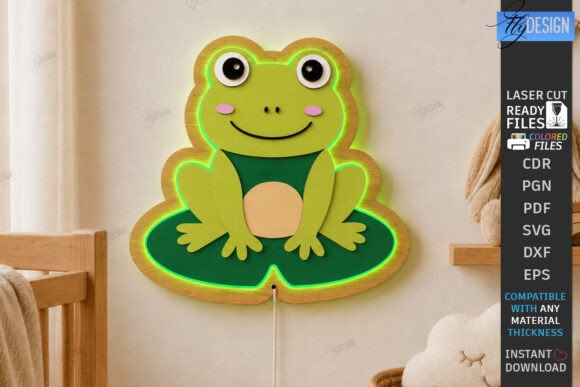 Download Kids Lamp Laser Cut | Animal Night Light - Premium Resources