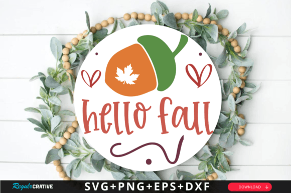 Download Hello Fall SVG Design - Premium Resources