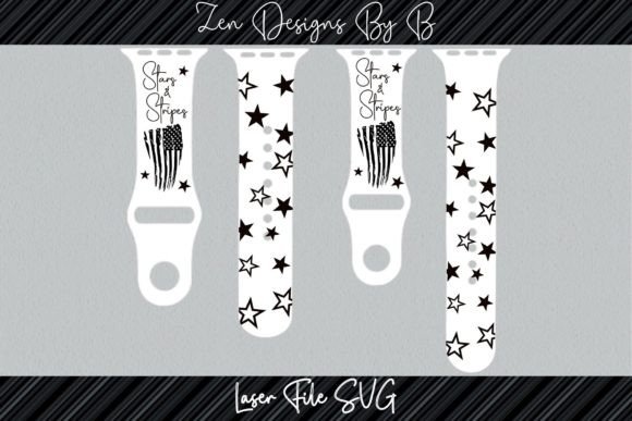 Download Stars and Stripes Watch Band Laser SVG - Laser svg Collection